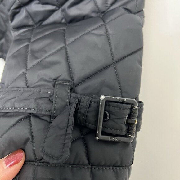 Ralph Lauren Black Label Men’s Quilted Nylon Double Breasted Biker Jacket XL - Picture 13 of 16